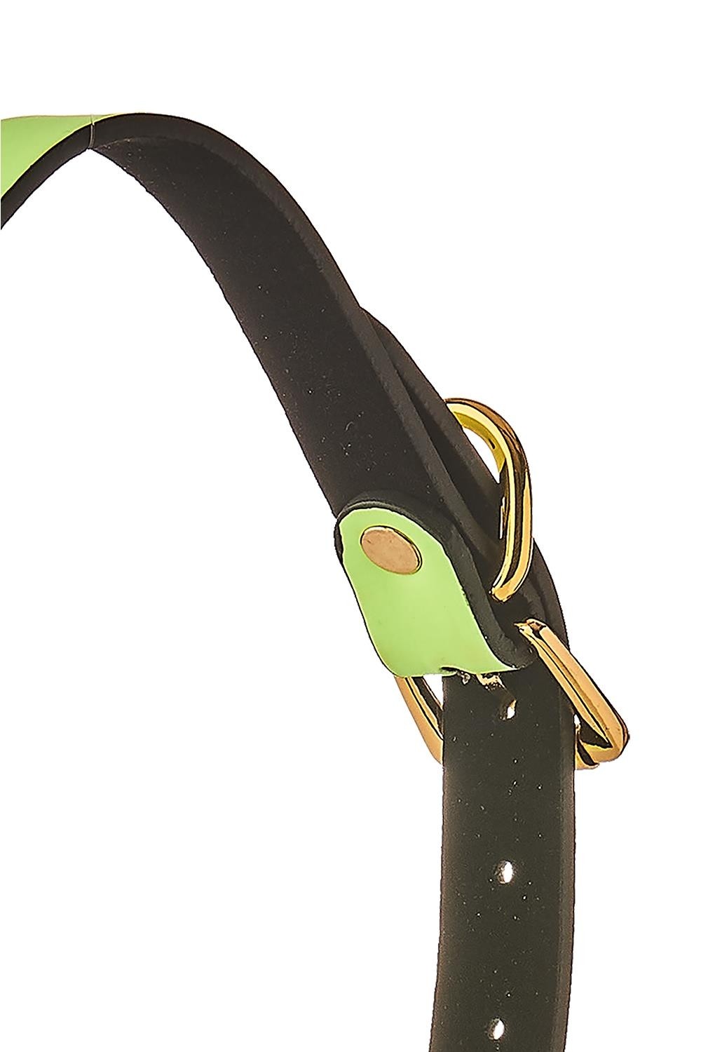 Boule Bâillon Phosphorescente en Simili Cuir Vert