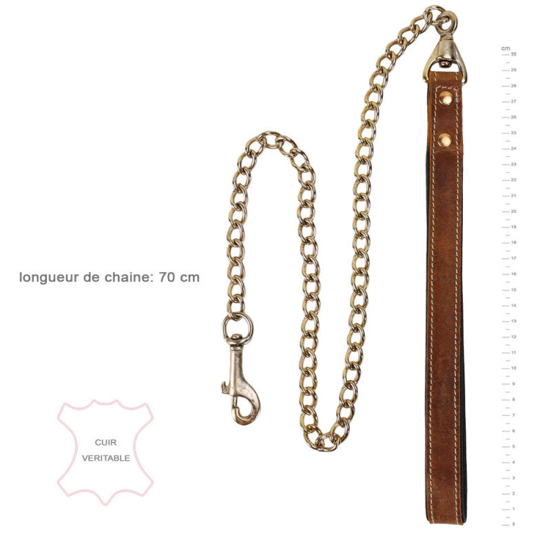 Laisse Cuir Marron