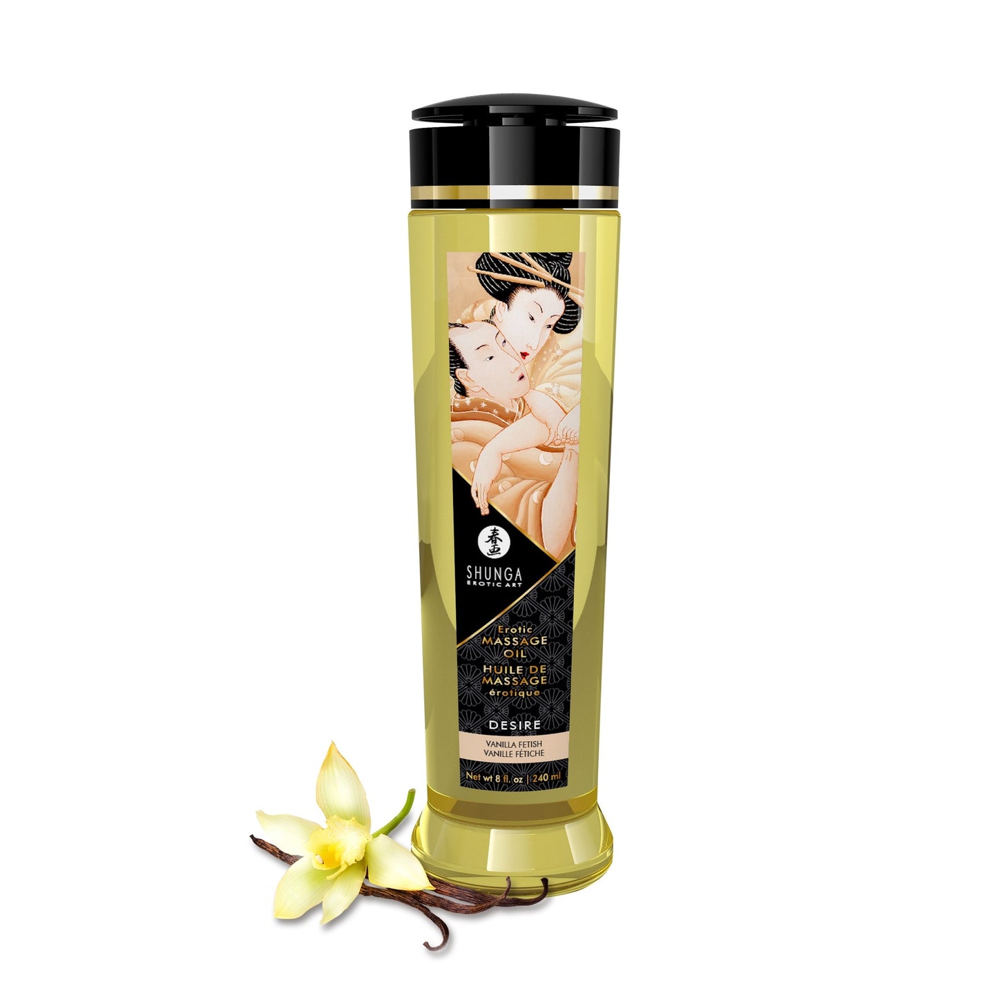 Huile de Massage Érotique Désir "Vanille" - Shunga