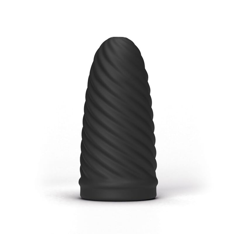 Masturbateur spirale All Black 17 cm