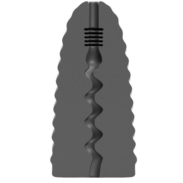 Masturbateur spirale All Black 17 cm
