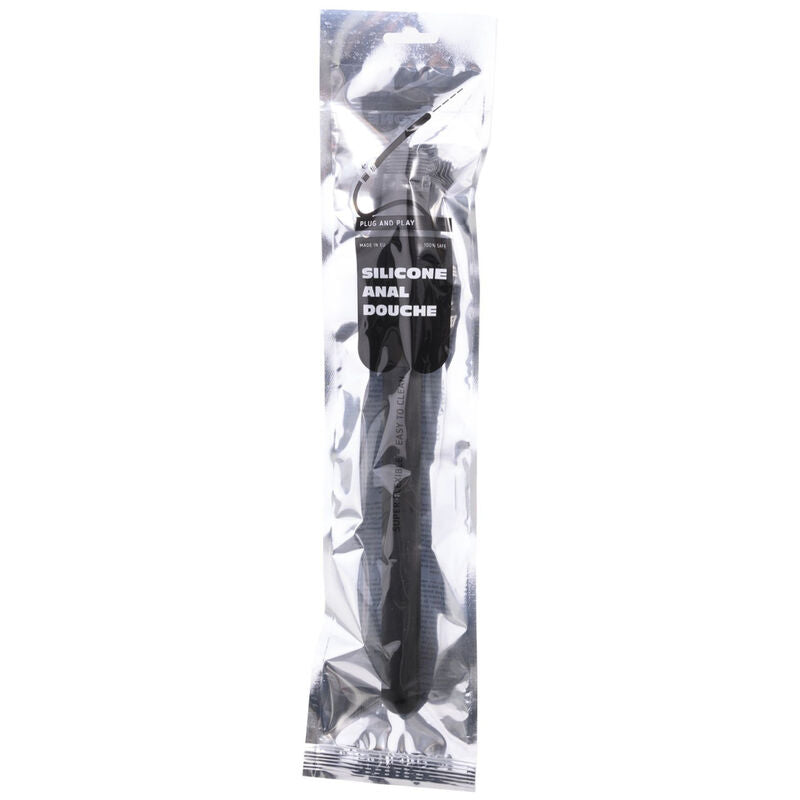 Douche anale silicone souple All Black 27 cm