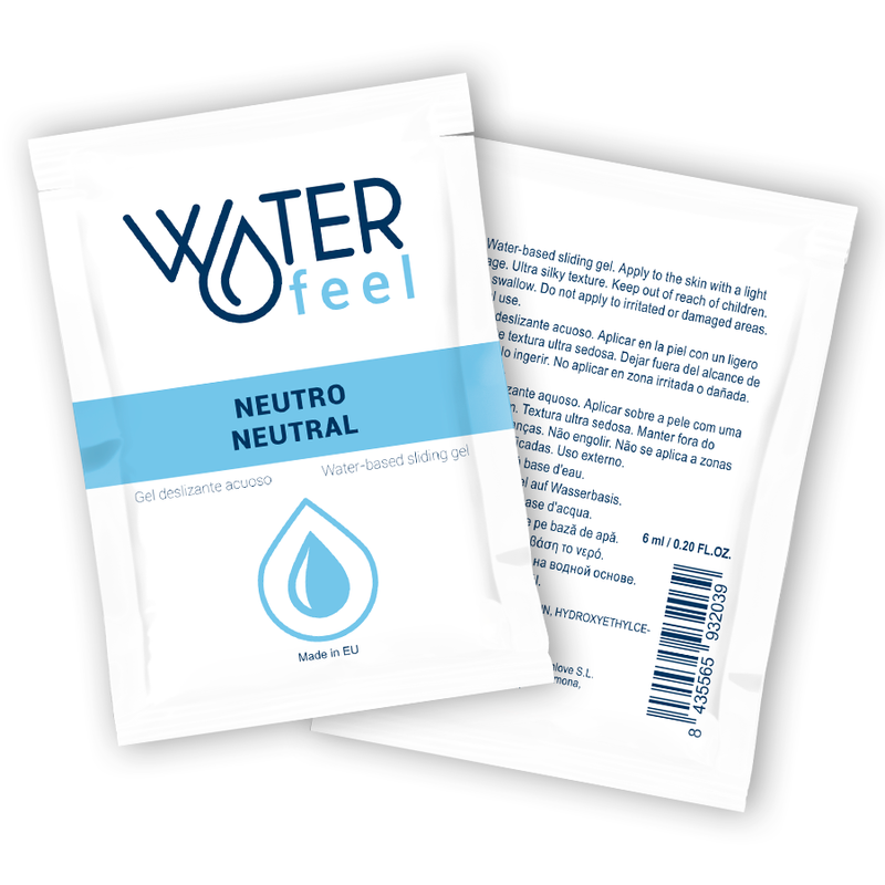 Waterfeel - Gel De Glissement Neutre Base Deau 6 Ml - WATERFEEL | pharmacie, lubrifiants, une seule dose | Dimensions : 10