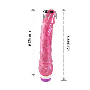 Baile Vibrator Linex Red – Vibromasseur Réaliste Rouge 23 cm