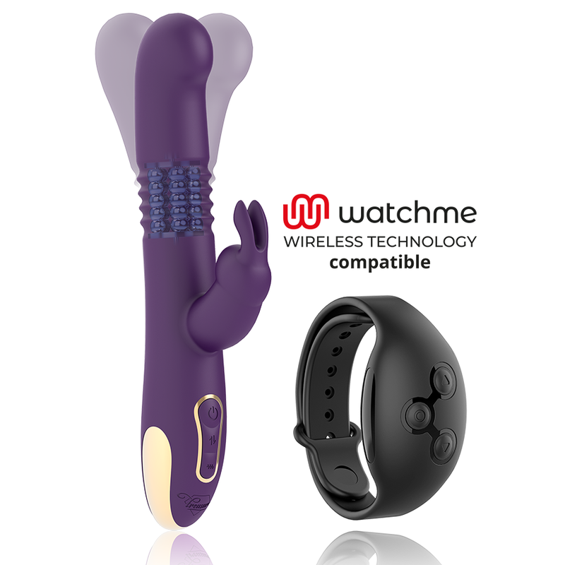 Treasure - Bastian Rabbit Up & Down, Rotateur Et Vibrateur Compatible Avec La Technologie Sans Fil Watchme - TREASURE | sextoys, vibrateurs, rotateurs vibrants | Dimensions : 402
