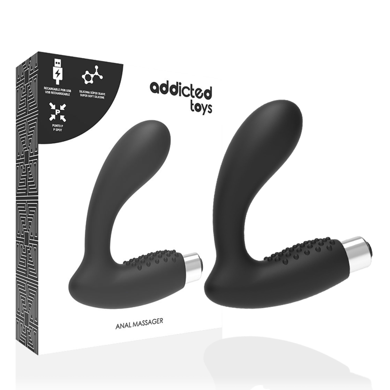 Vibromasseur Prostatique Rechargeable Modèle 5 - Noir