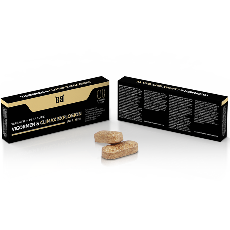 Black Bull - Explosion Vigormen & Climax Plus Grand Plaisir Pour Hommes 4 Gélules