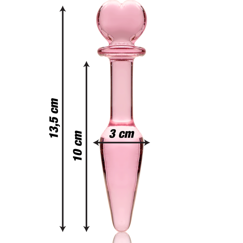 Plug Anal Rose en Verre Borosilicate NEBULA SERIES BY IBIZA