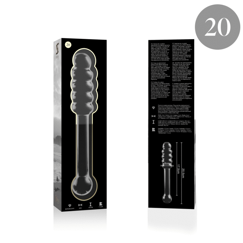 Plug Anal Nebula Series by Ibiza – Verre Borosilicate Clair