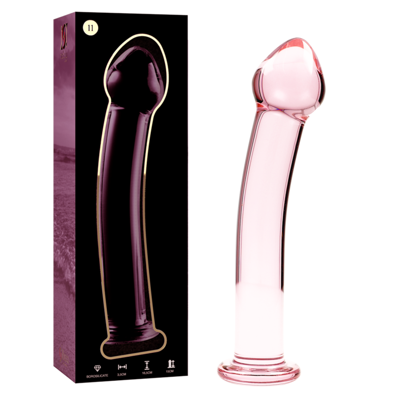 Gode en Verre Rose Nebula Series 11 – Ibiza, 16 cm