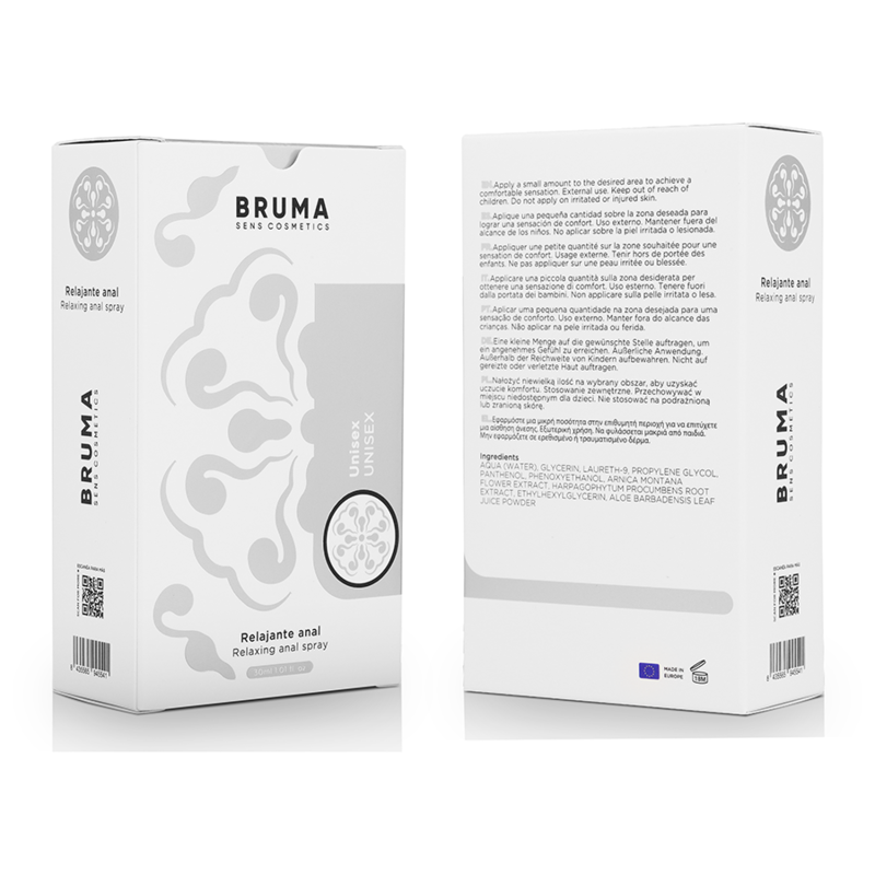 Spray anal relaxant unisexe Bruma - 30 ml