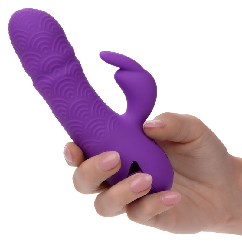 Calexotics - Manhattan Beach Marvel Vibrateur Rabbit Violet Par California Dreaming - CALEXOTICS | sextoys, vibrateurs, vibrateurs de lapin | Dimensions : 370