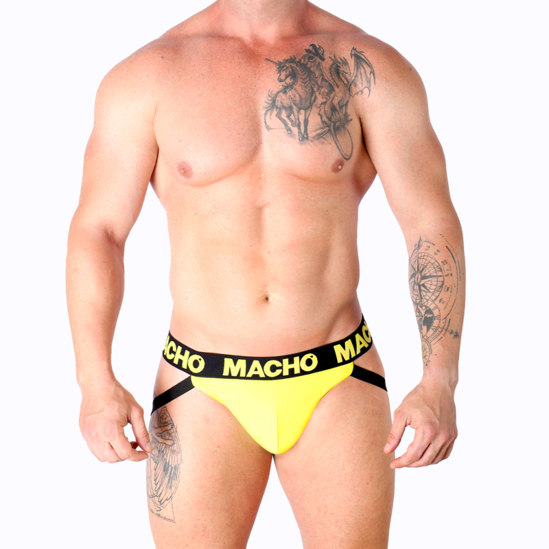 Macho - Mx25A Jock Lycra Jaune L