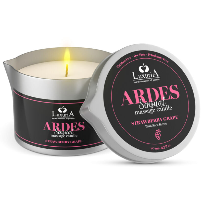 Intimateline Luxuria - Bougie De Massage Au Raisin - INTIMATELINE | pharmacie, pour les massages, bougies de massage | Dimensions : 116