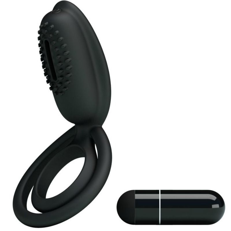Pretty Love - Esther Anneau Vibrant Avec Stimulateur - PRETTY LOVE MALE | sextoys, jouets sexuels pour hommes, accessoires de pénis, anneaux de pénis, cockring avec vibration | Dimensions : 60