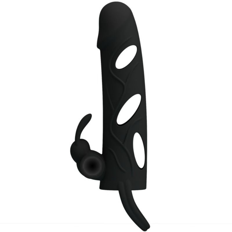 Pretty Love - Housse En Silicone Avec Vibration 14 Cm 1.0 - PRETTY LOVE MALE | sextoys, jouets sexuels pour hommes, accessoires de pénis, manchons péniens sans extension | Dimensions : 75