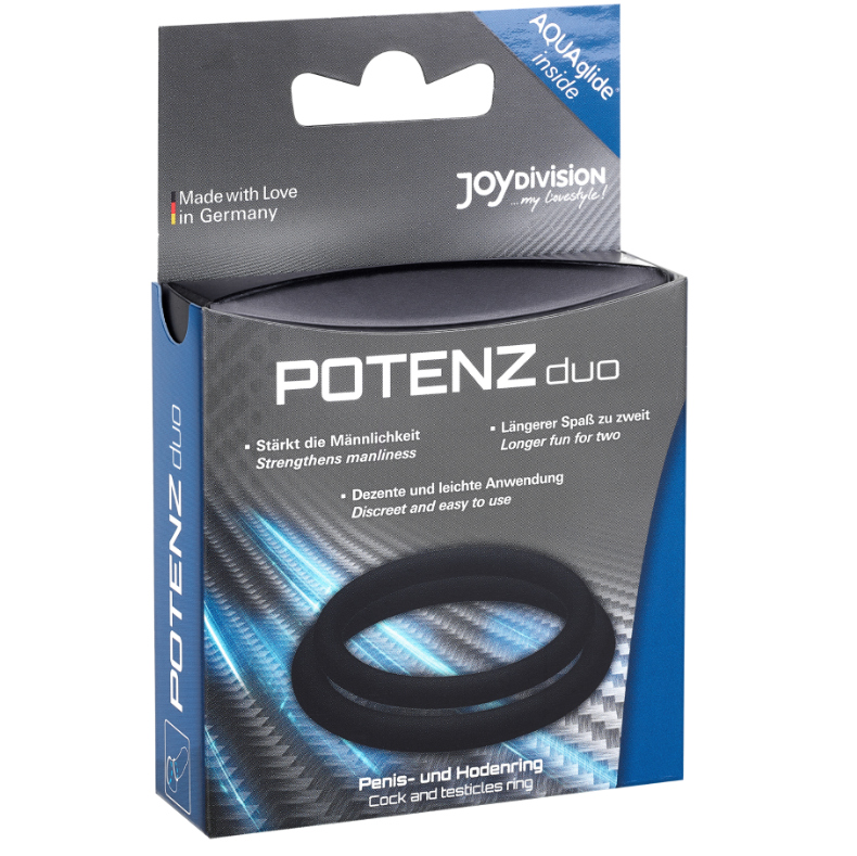 Joydivision Potenzduo - Bagues Noir - M