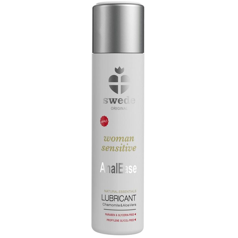 Swede - Woman Sensitive Anal Ease À Base D''Eau 60 Ml - SWEDE | pharmacie, lubrifiants, base d'eau | Dimensions : 90