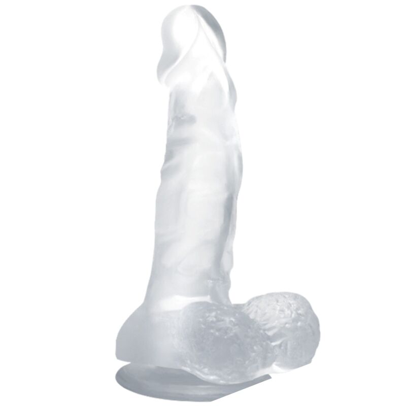 Baile - Gode Réaliste Avec Ventouse Et Testicules 16.7 Cm Transparent - BAILE DILDOS | sextoys, godes sans vibration | Dimensions : 250