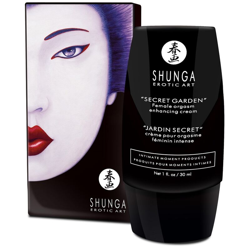 Shunga - Crème D''Orgasme Féminin Intense Jardin Secret - SHUNGA APHRODISIACS | pharmacie, stimulants pour les femmes, vagin vierge | Dimensions : 72