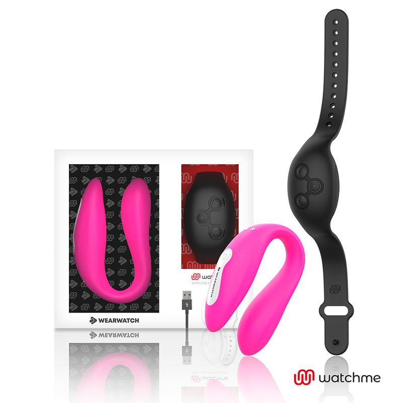Wearwatch - Vibrateur Double Technologie Watchme Fuchsia/Azabache - WEARWATCH | sextoys, vibrateurs, télécommande | Dimensions : 216