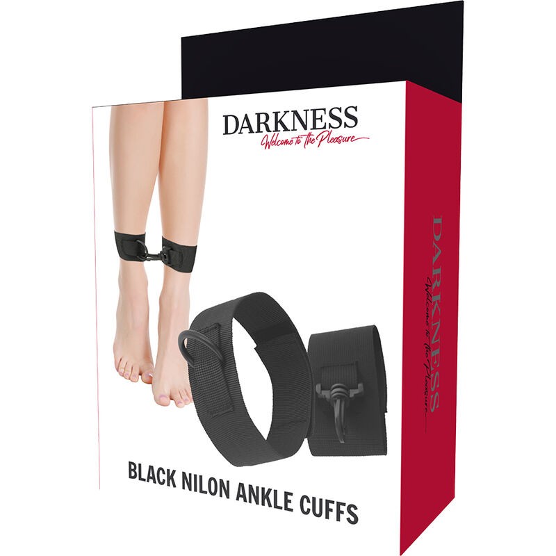 ;Menottes Chevilles en Nylon Noir