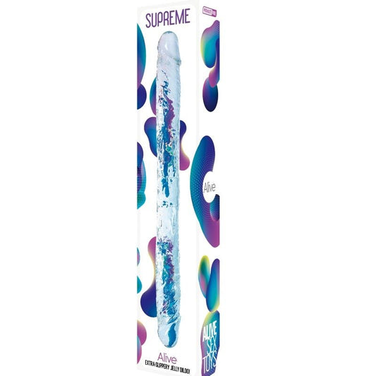;Pénis Réaliste Suprême Transparent 38,5 cm