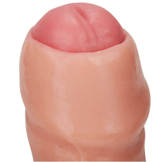 ;;Gode Réaliste avec Prépuce 21 cm