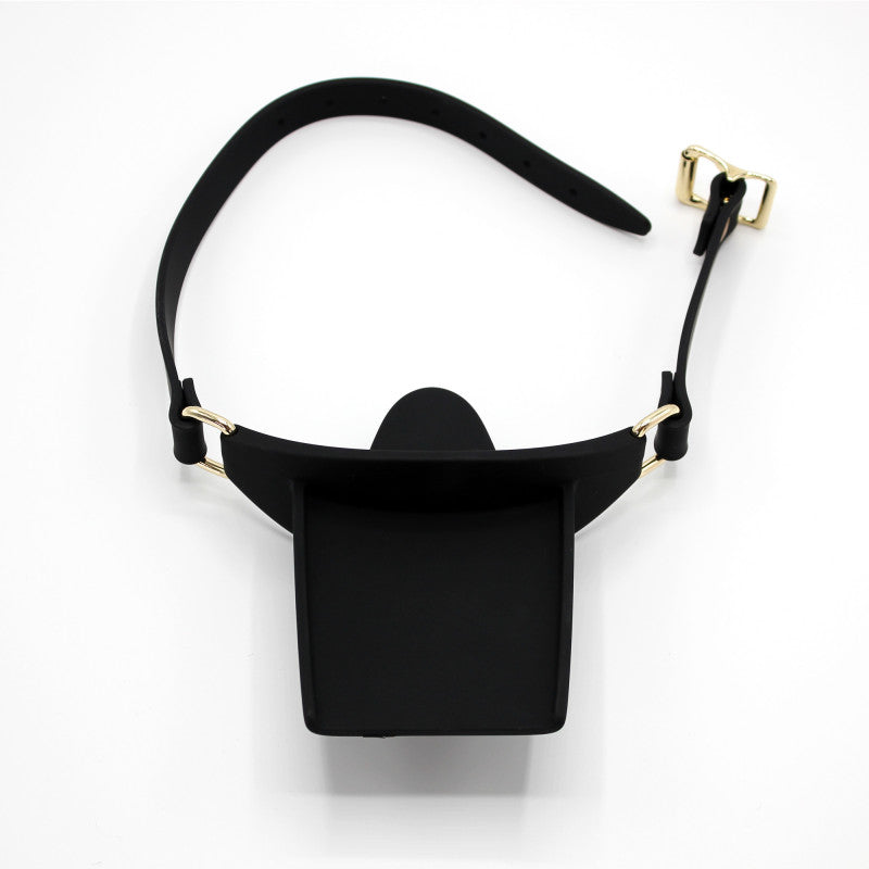 Bâillon Plateau Silicone Noir