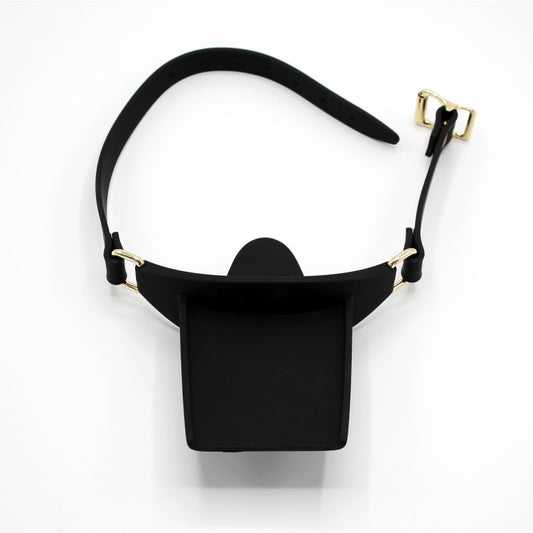 Bâillon Plateau Silicone Noir