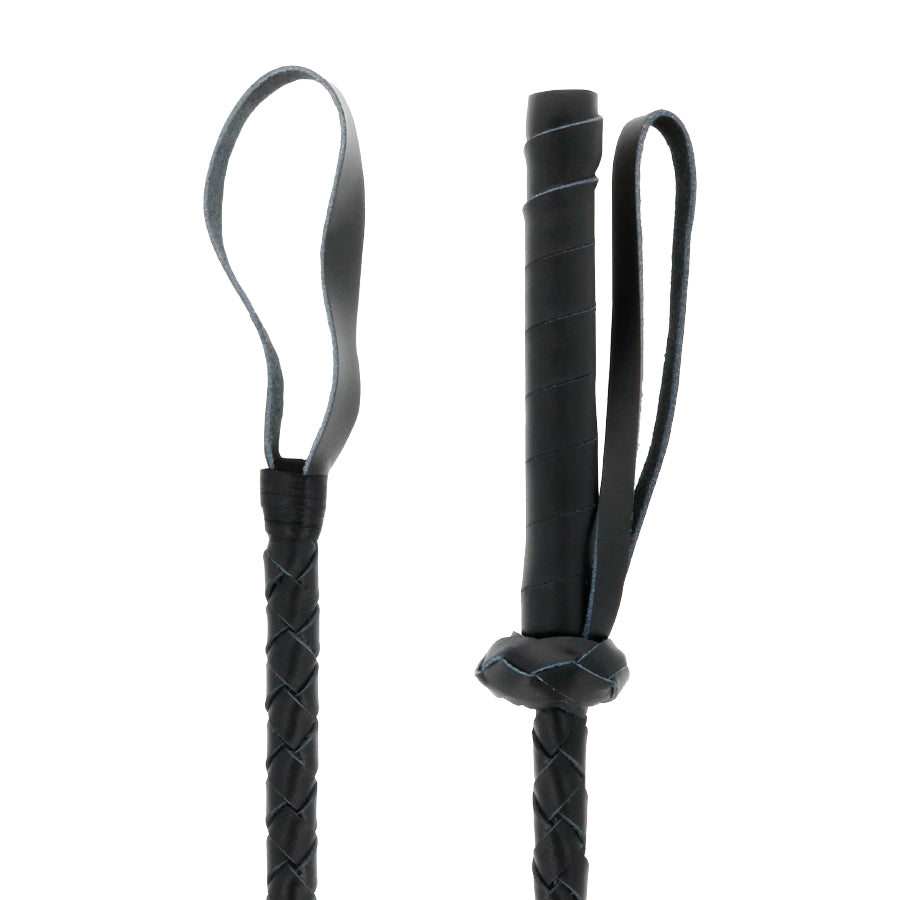 Fouet BDSM Fétichiste en Cuir de 60 cm
