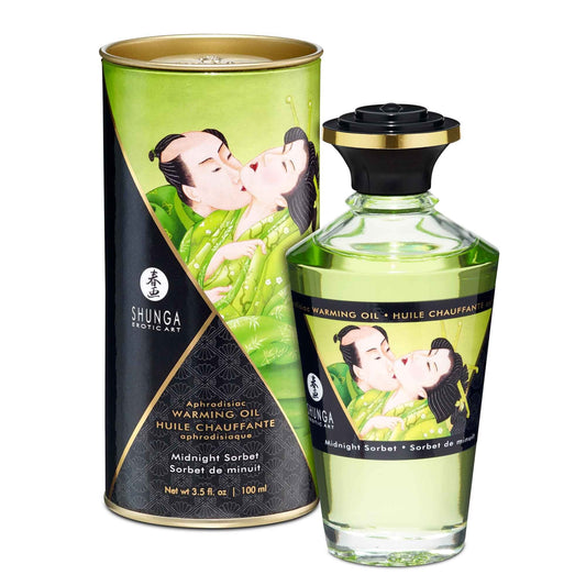 Huile Chauffante Massage Sorbet de Minuit 100 ml - Shunga