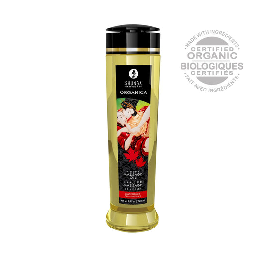 ;Huile de Massage Organica Délice d'Érable Délectable - Shunga
