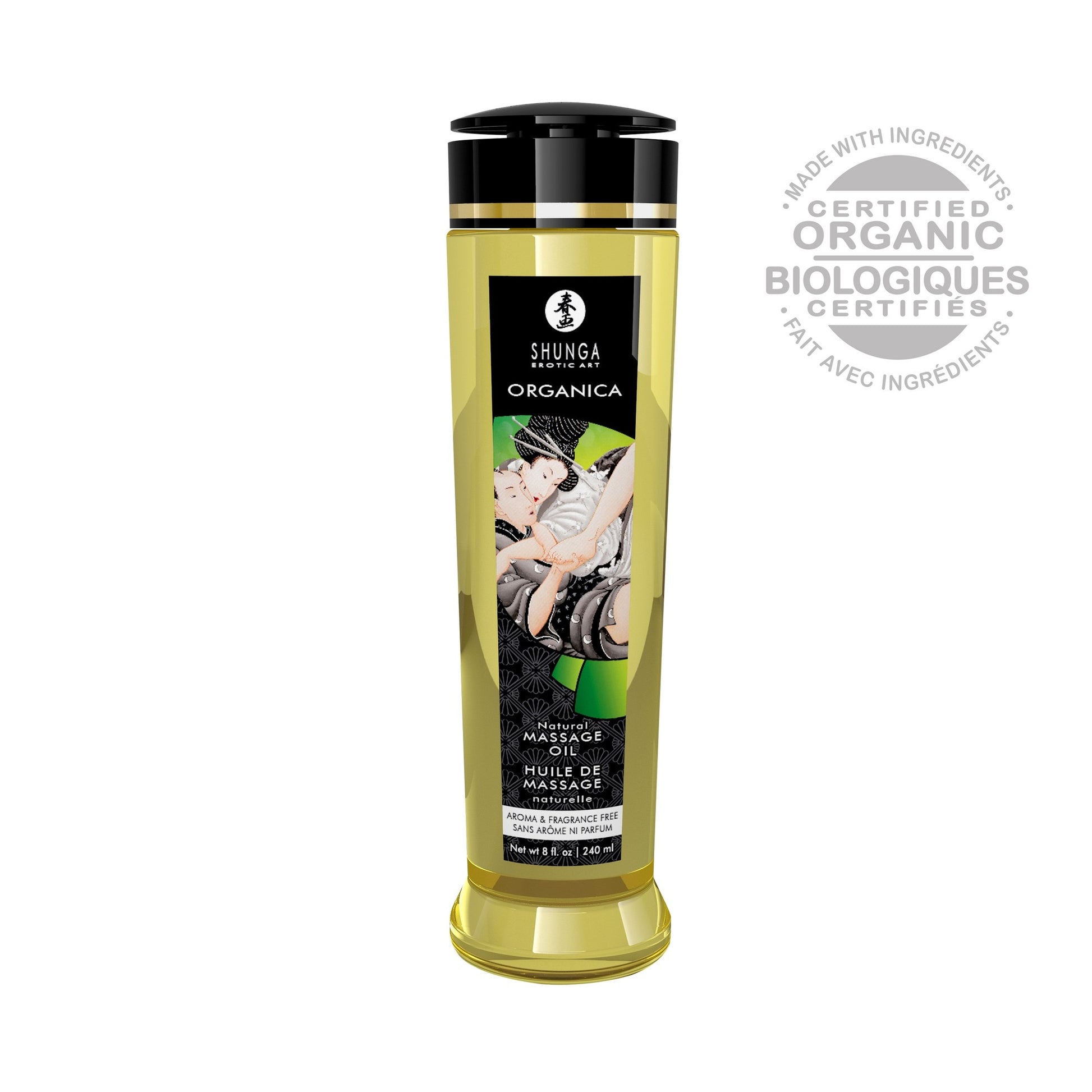 Huile de Massage Organica Neutre BIO Délectable - Shunga
