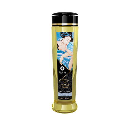 ;Huile de Massage Érotique Adorable "Frissons de Coco" - Shunga