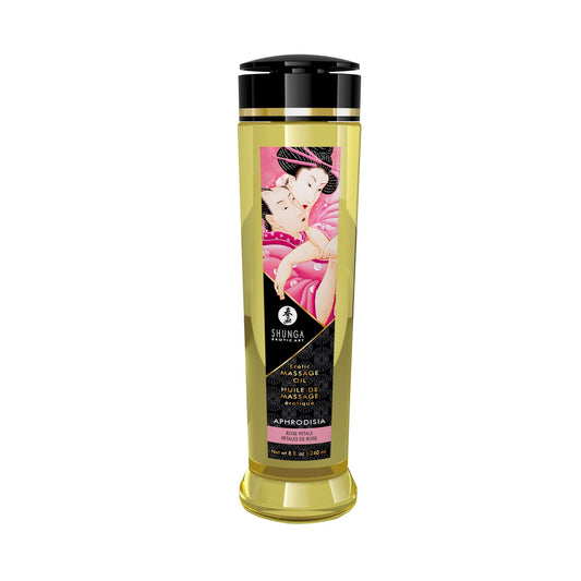 Huile de Massage Érotique Aphrodisia "Rose" - Shunga