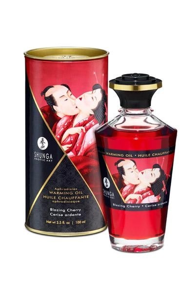 Huile Chauffante Aphrodisiaque Cerise Ardante - Shunga