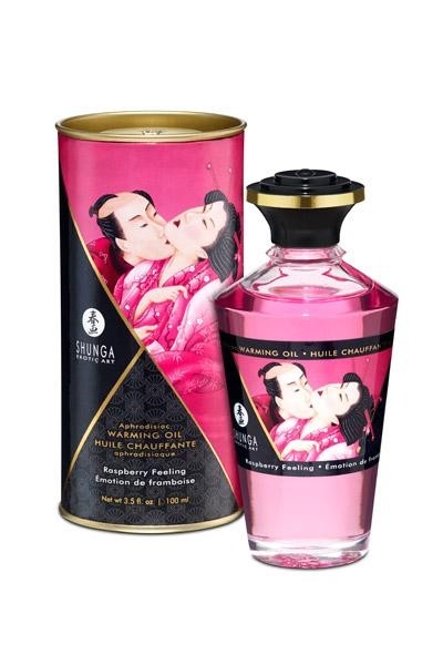 Huile Chauffante Aphrodisiaque Framboise - Shunga
