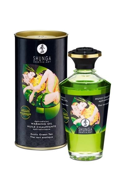Huile Aphrodisiaque Chauffante Thé Vert - Shunga