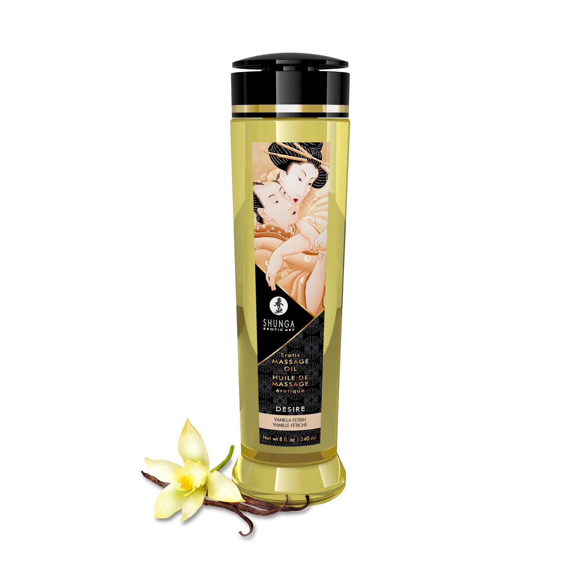 Huile de Massage Érotique Désir "Vanille" - Shunga