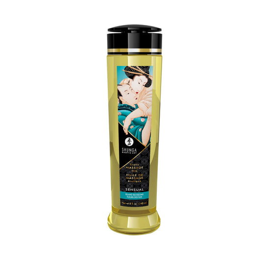 ;Huile de Massage Érotique Sensual "Fleur des Îles" - Shunga