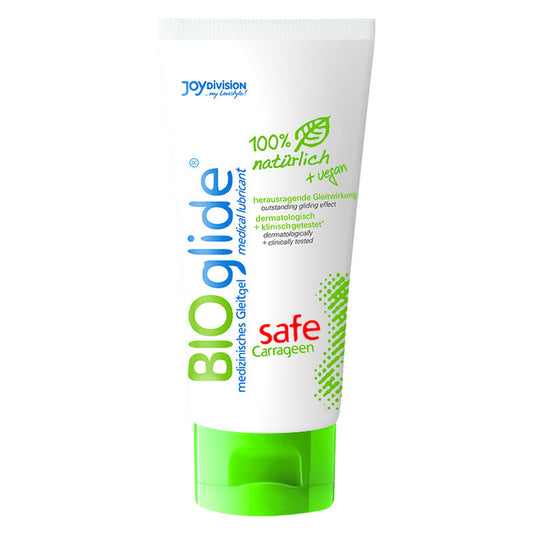 Joydivision Bioglide - Safe Avec Carraghène Lubrifiant 100 Ml - JOYDIVISION BIOGLIDE | pharmacie, lubrifiants, bio bio | Dimensions : 130
