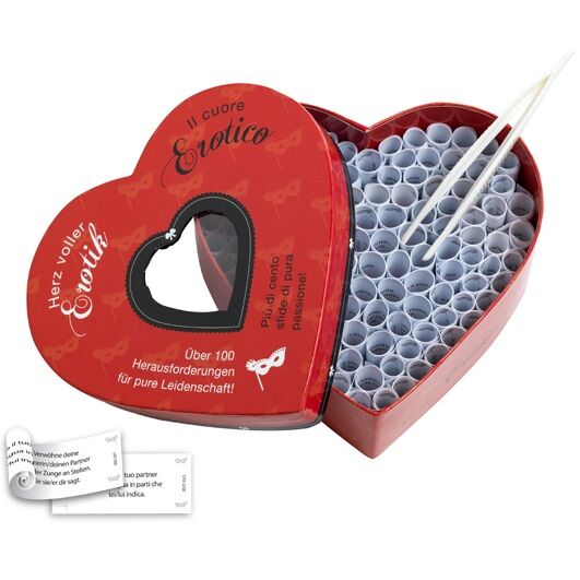 Tease & Please - Herz Voller Erotik & Il Cuore Erotic Rouge - TEASE&PLEASE | jeux, jeux de couple | Dimensions : 288