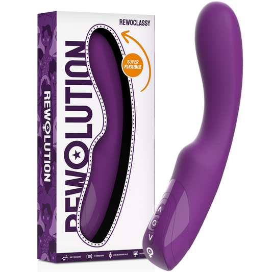 Rewolution - Vibrateur Souple Rewoclassy - REWOLUTION | sextoys, vibrateurs, rotateurs vibrants | Dimensions : 264