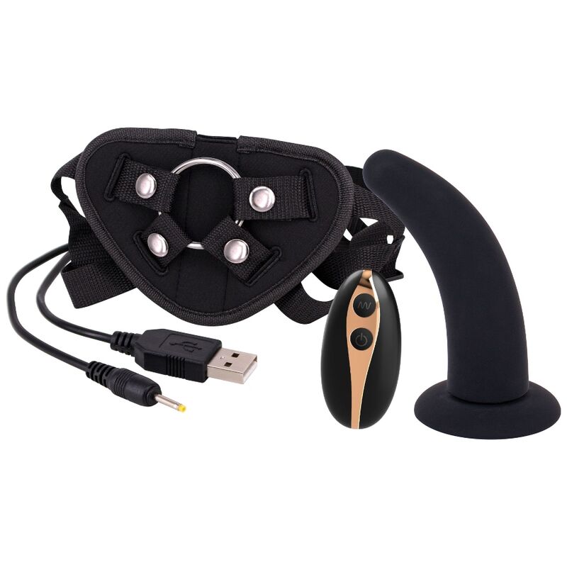Seven Creations - Sangle Sur Harnais Avec Gode 12.5 Cm - SEVEN CREATIONS | sextoys, vibrateurs, télécommande | Dimensions : 413