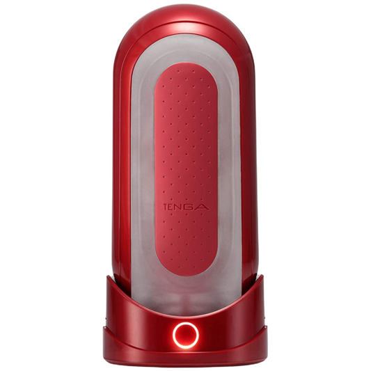Tenga - Flip 0 Zero Rouge Avec Chauffage - TENGA | sextoys, jouets sexuels pour hommes, vagins avec vibration | Dimensions : 1390