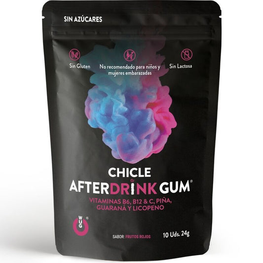 Wug Gum - After Drink Hangover 10 Units - WUG GUM | pharmacie, compléments alimentaires, gommes stimulantes | Dimensions : 30