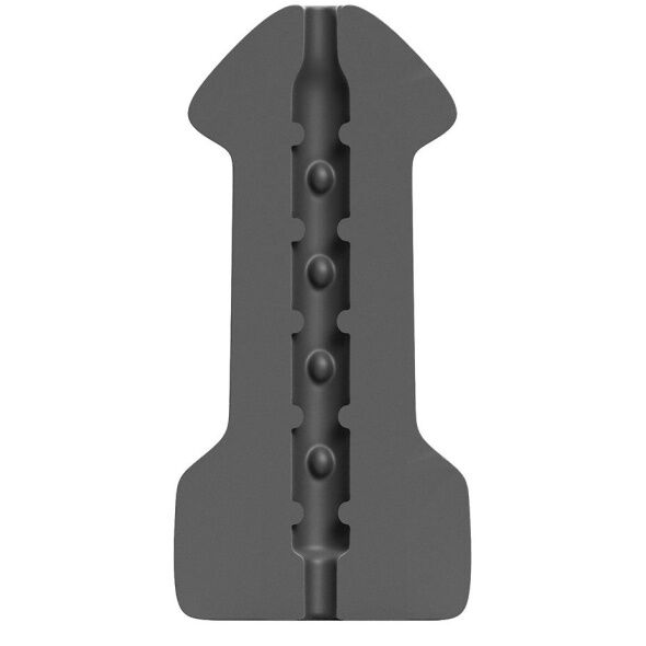 Masturbateur All Black ergonomique 17 cm