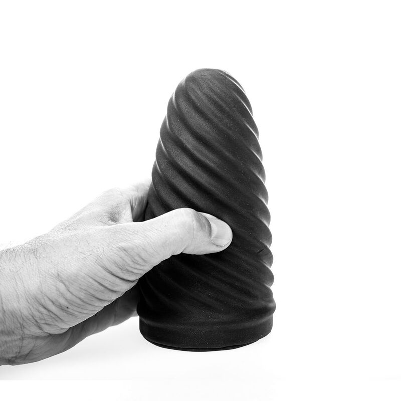 Masturbateur spirale All Black 17 cm