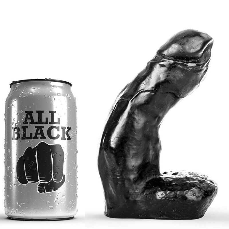 All Black - Gode Réaliste 15 Cm - ALL BLACK | sextoys, godes sans vibration, pénis réalistes | Dimensions : 260
